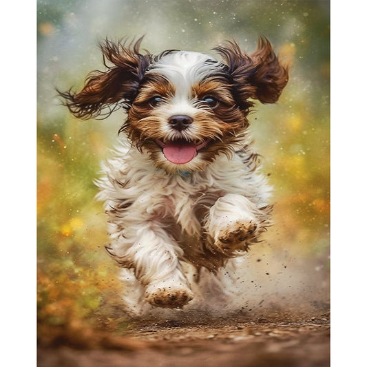 Puppy - Full Square Drill Diamond Painting 40*50CM