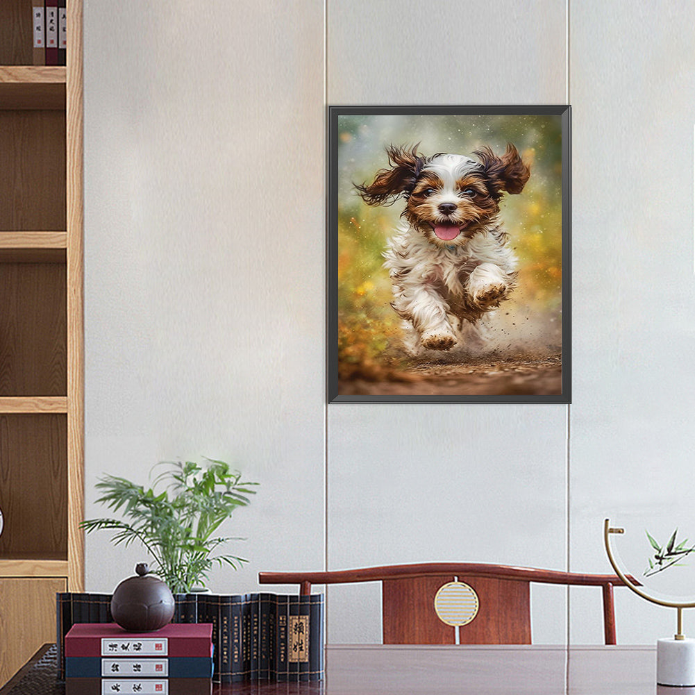 Puppy - Full Square Drill Diamond Painting 40*50CM