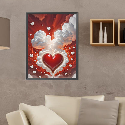 Cloud Of Love - Full Round Drill Diamond Painting 30*40CM