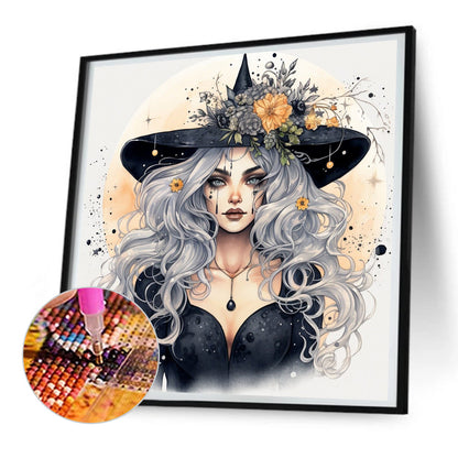 Witch - Full Round Drill Diamond Painting 30*30CM