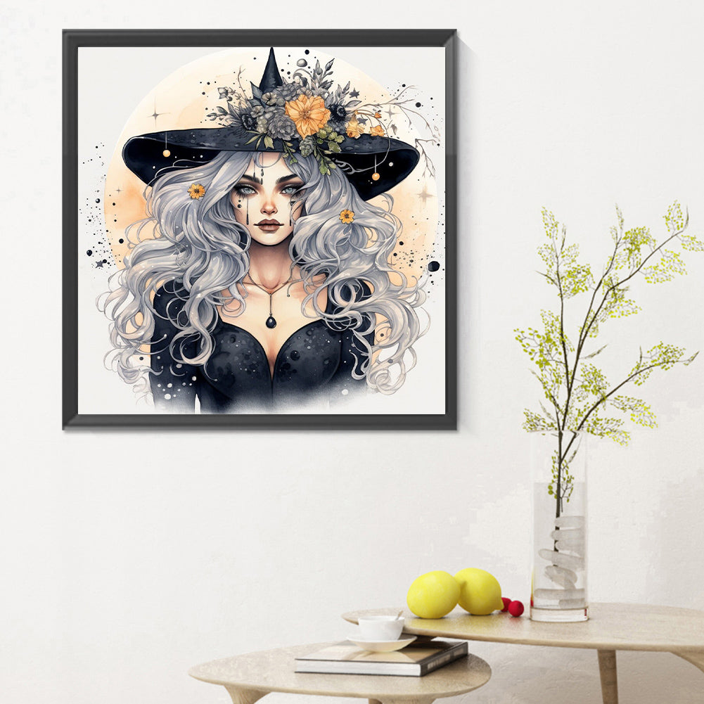 Witch - Full Round Drill Diamond Painting 30*30CM