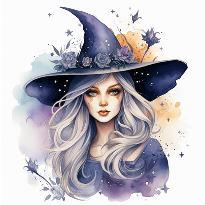 Witch - Full Round Drill Diamond Painting 30*30CM