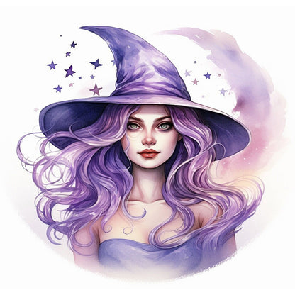 Witch - Full Round Drill Diamond Painting 30*30CM