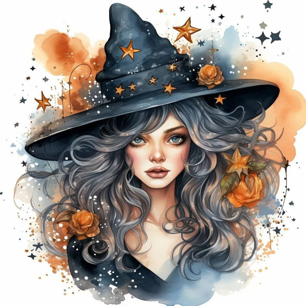 Witch - Full Round Drill Diamond Painting 30*30CM