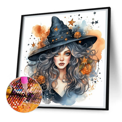 Witch - Full Round Drill Diamond Painting 30*30CM