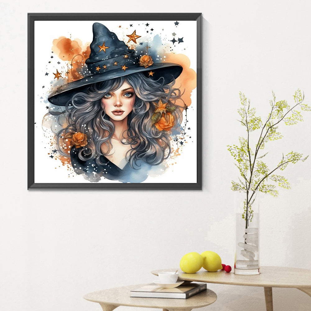 Witch - Full Round Drill Diamond Painting 30*30CM