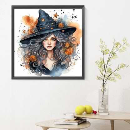 Witch - Full Round Drill Diamond Painting 30*30CM