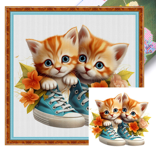 Animal - 18CT Stamped Cross Stitch 30*30CM