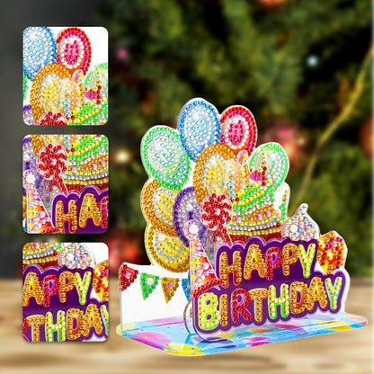 Acrylic Diamond Painting Desktop Decor for Office Desktop Decor (Balloon Party)