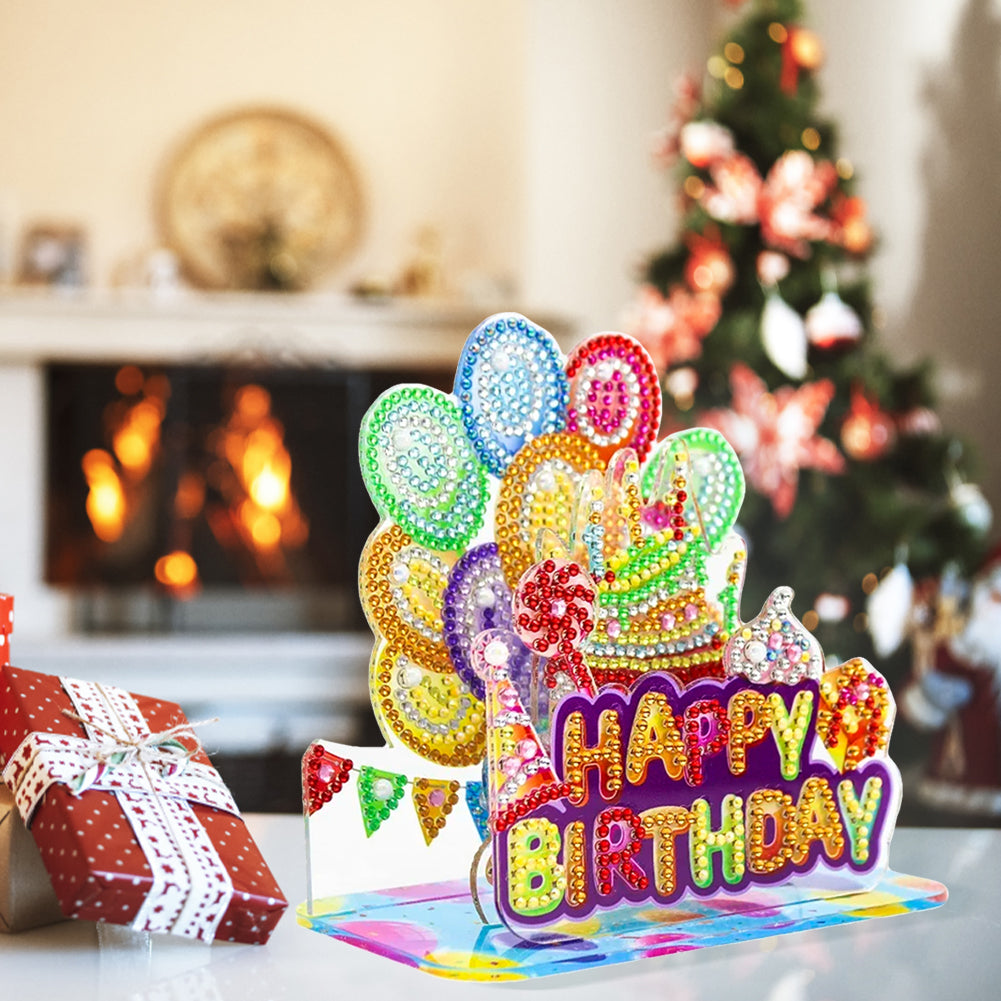 Acrylic Diamond Painting Desktop Decor for Office Desktop Decor (Balloon Party)