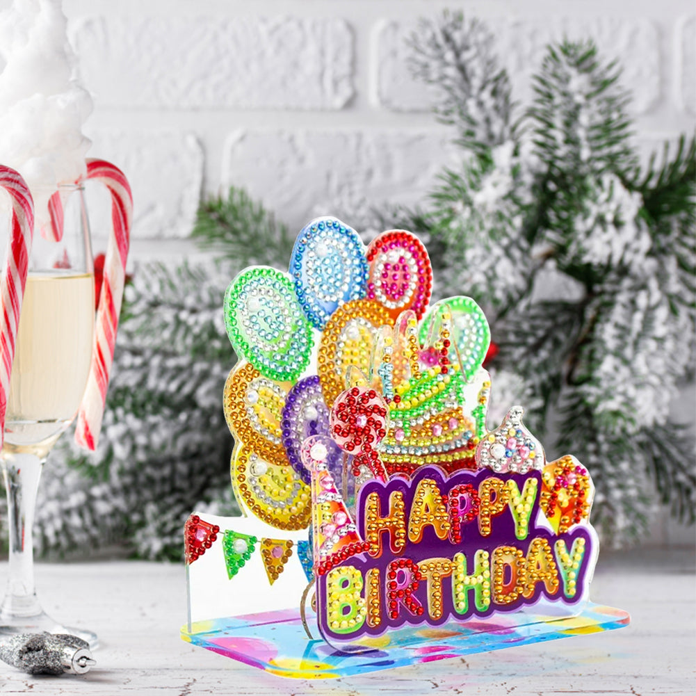 Acrylic Diamond Painting Desktop Decor for Office Desktop Decor (Balloon Party)