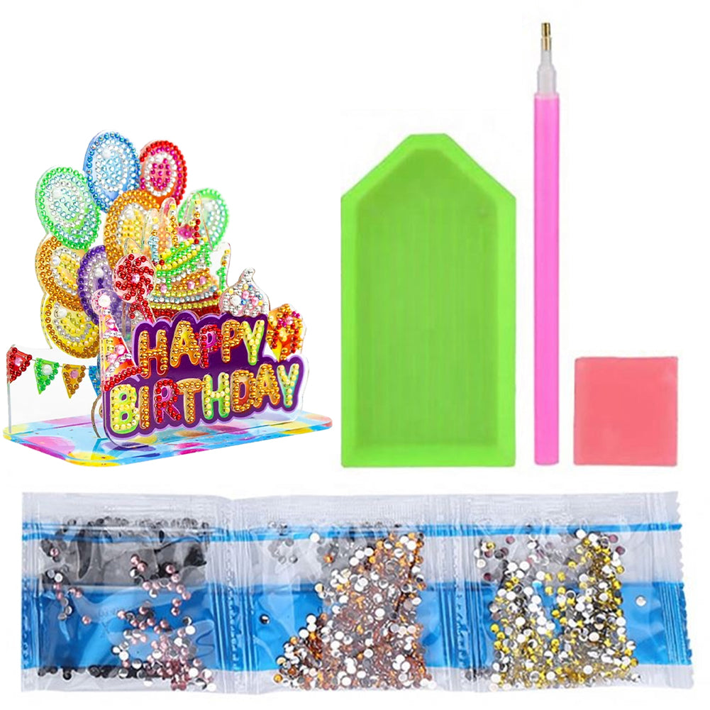 Acrylic Diamond Painting Desktop Decor for Office Desktop Decor (Balloon Party)