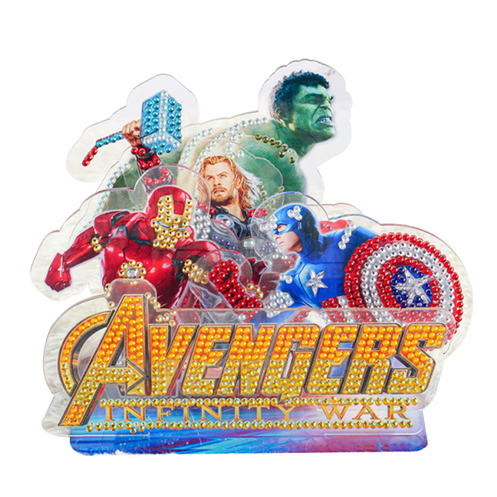 Acrylic Diamond Painting Desktop Decor for Office Desktop Decor (The Avengers)