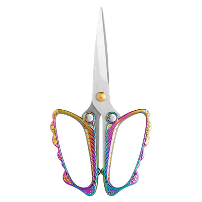 Tailor Craft Scissors Stainless Steel Butterfly Design Scissors 12x6cm(Coloured)