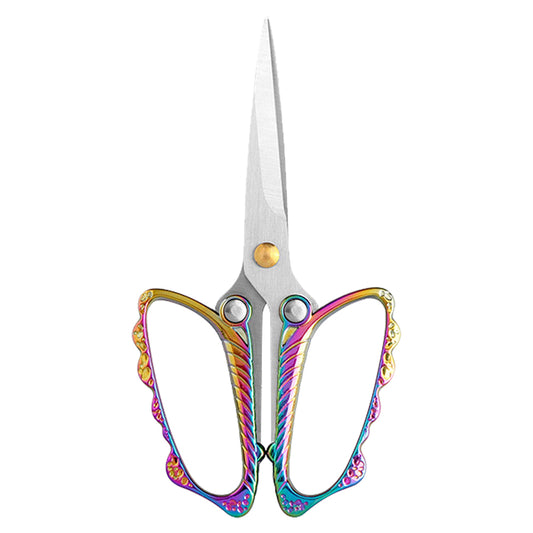 Tailor Craft Scissors Stainless Steel Butterfly Design Scissors 12x6cm(Coloured)