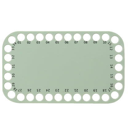 Embroidery Thread Organizer Cards 34 Positions for Cross Stitch 20x12cm (Green)