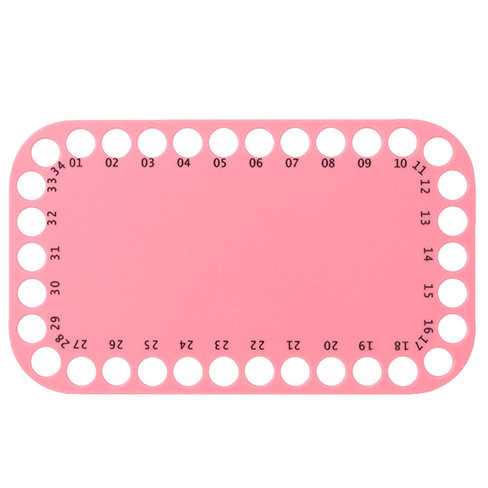 Embroidery Thread Organizer Cards 34 Positions 20x12cm (Watermelon Red)