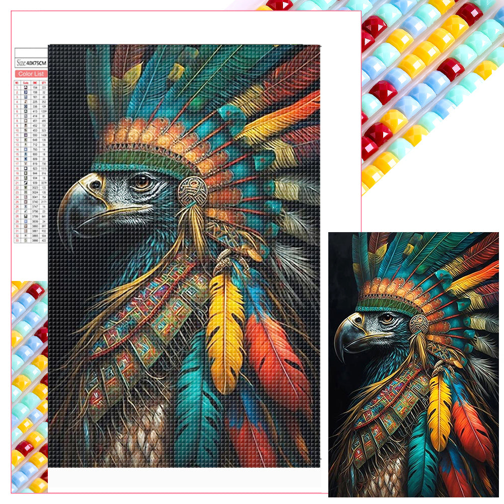 Siberian Eagle - Full Square Drill Diamond Painting 45*70CM