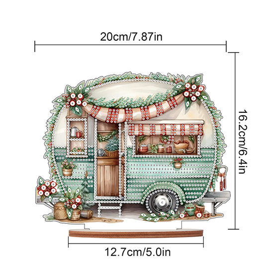 Wooden Camper Classic Car Diamond Painting Desktop Decor for Office Decor (#2)