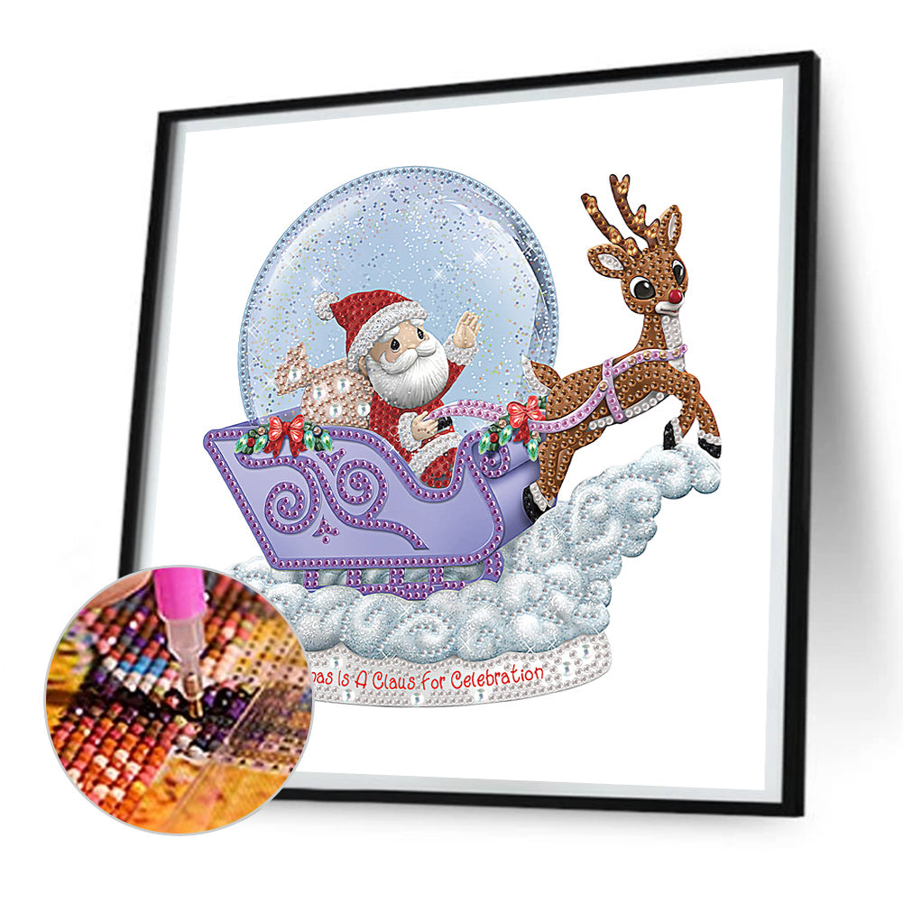 Santa Claus - Special Shaped Drill Diamond Painting 30*30CM