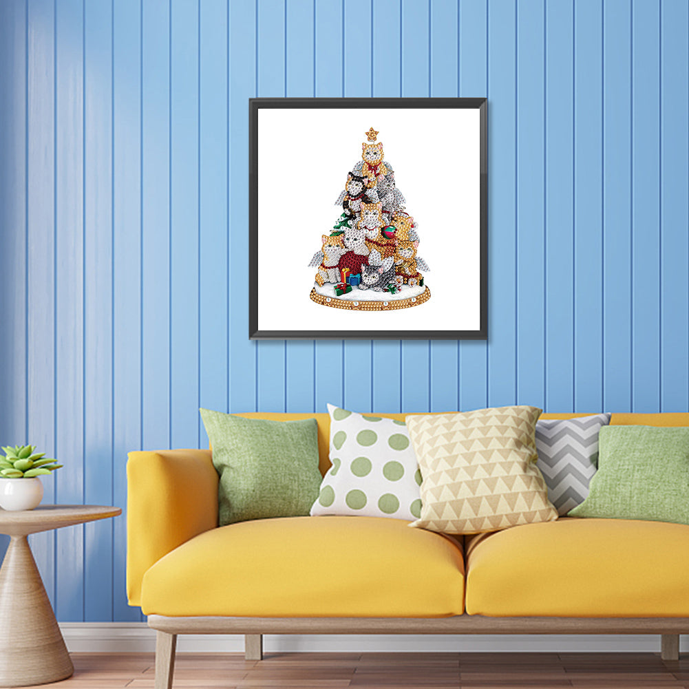 Christmas Atmosphere - Special Shaped Drill Diamond Painting 30*30CM