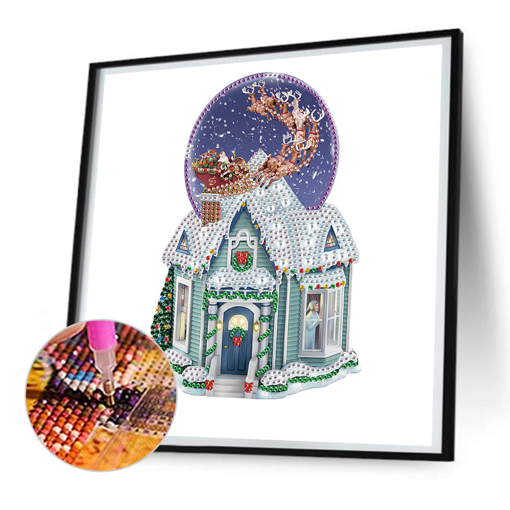 Christmas Atmosphere - Special Shaped Drill Diamond Painting 30*30CM