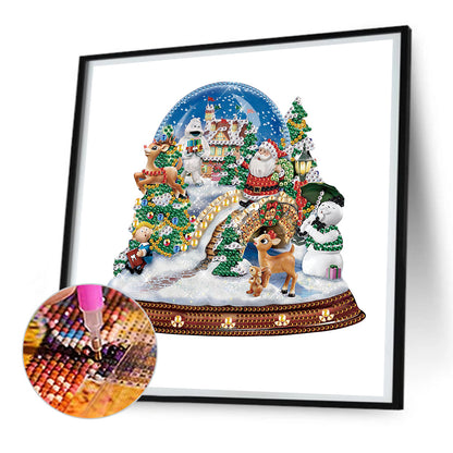 Christmas Atmosphere - Special Shaped Drill Diamond Painting 30*30CM