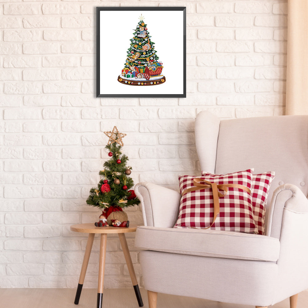 Christmas Atmosphere - Special Shaped Drill Diamond Painting 30*30CM