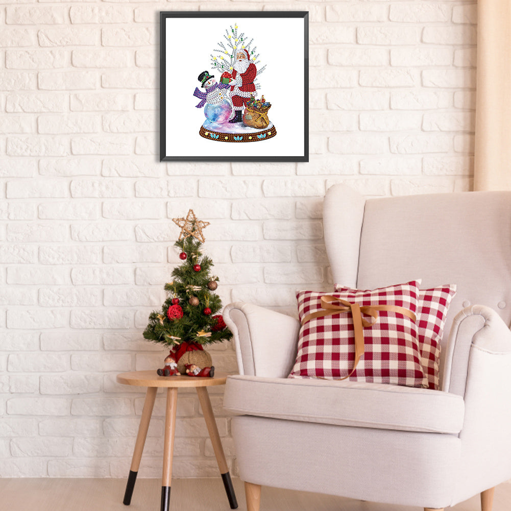 Christmas Snowman - Special Shaped Drill Diamond Painting 30*30CM