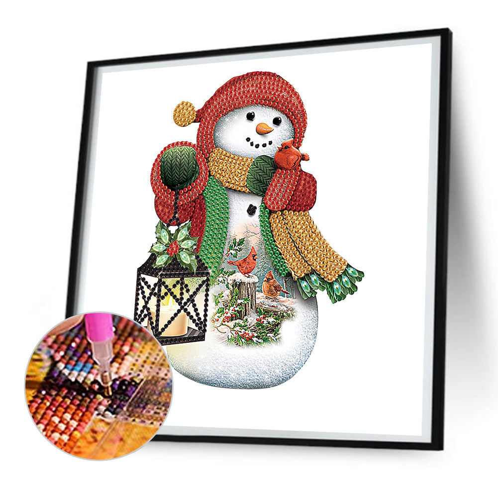 Christmas Snowman - Special Shaped Drill Diamond Painting 30*30CM