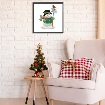 Christmas Snowman - Special Shaped Drill Diamond Painting 30*30CM