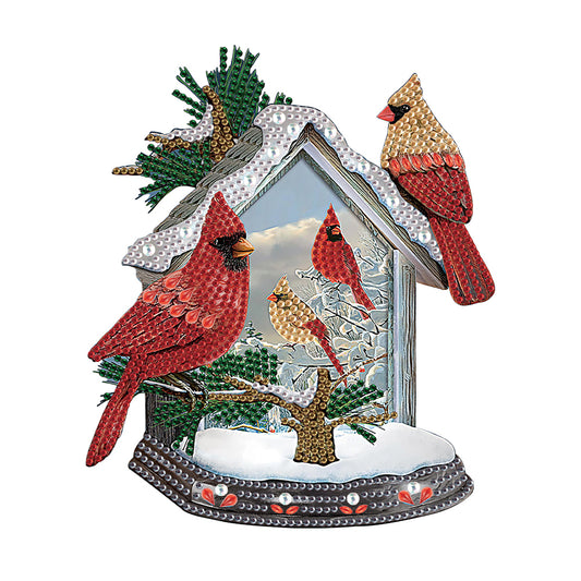 Christmas Cardinal - Special Shaped Drill Diamond Painting 30*30CM