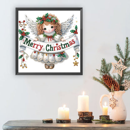 Christmas Little Angel - Special Shaped Drill Diamond Painting 30*30CM