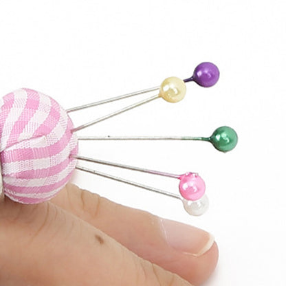 Adjustable Wearable Needle Pincushions for Needlework DIY Craft 3.3x3cm (Gold)