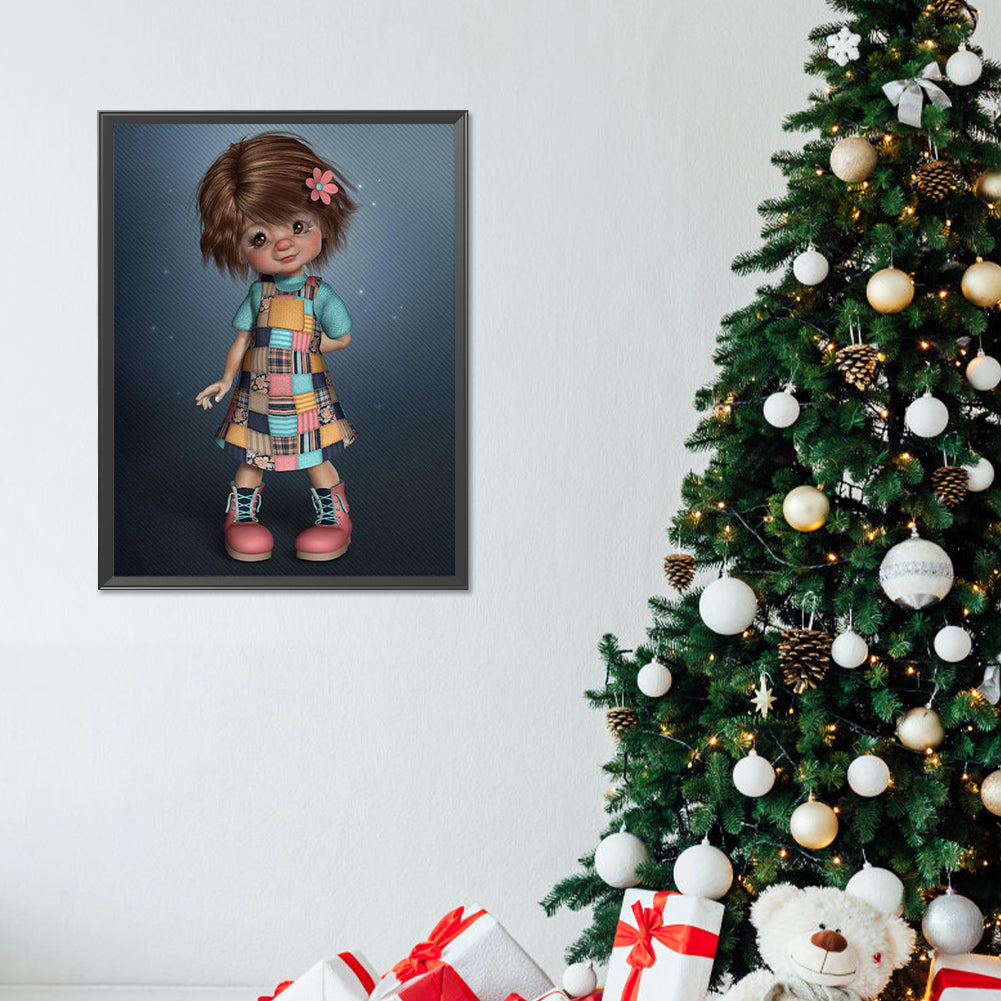 Girl Doll - Full Round Drill Diamond Painting 30*40CM
