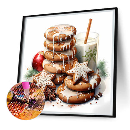 Cookie Milk - Full Round Drill Diamond Painting 30*30CM