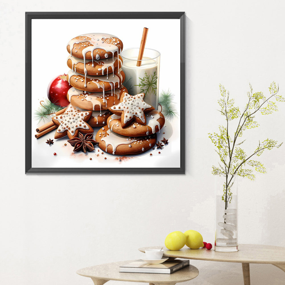 Cookie Milk - Full Round Drill Diamond Painting 30*30CM