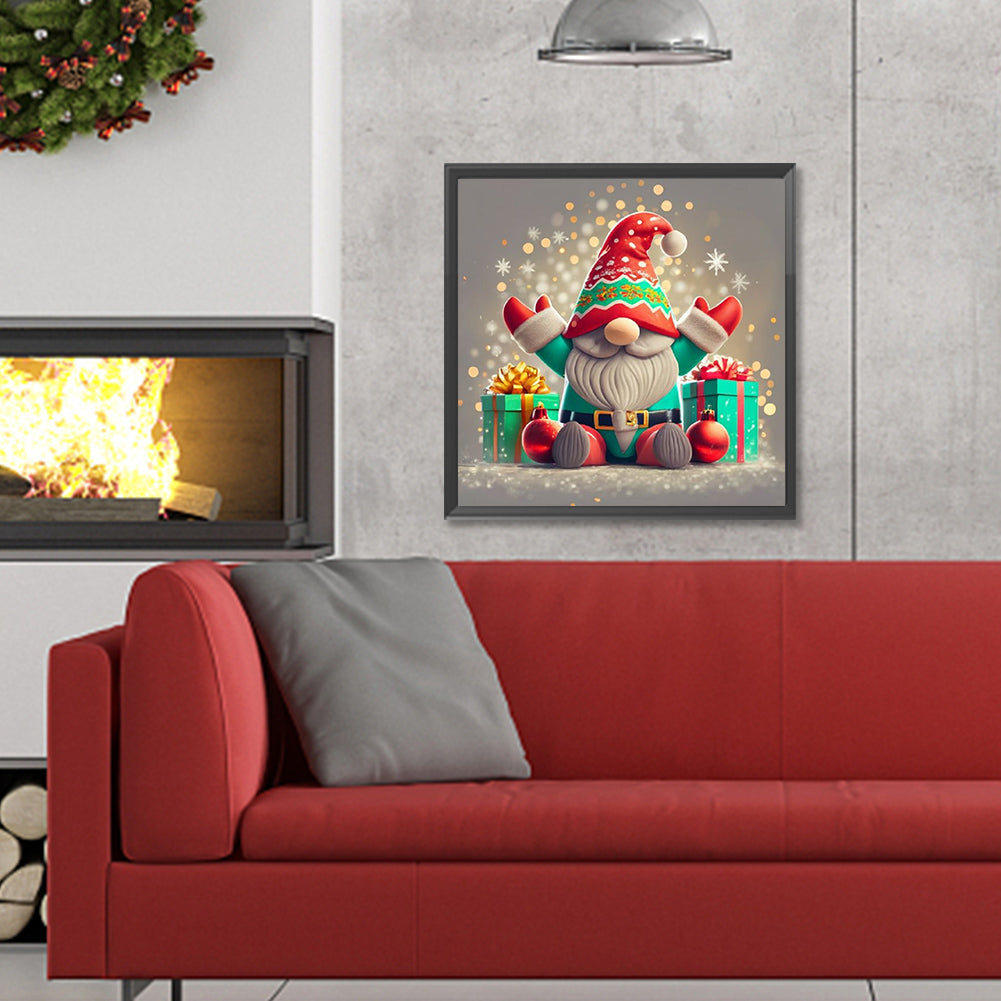 Christmas Gnome - Full Round Drill Diamond Painting 30*30CM