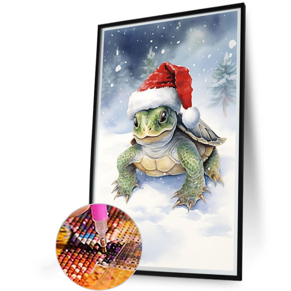 Christmas Turtle - Full Round Drill Diamond Painting 40*60CM