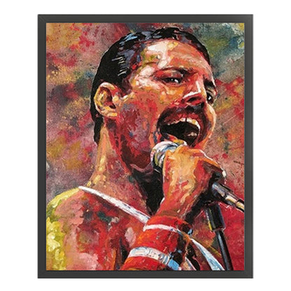 Freddie Mercury Singer - 11CT Stamped Cross Stitch 40*50CM