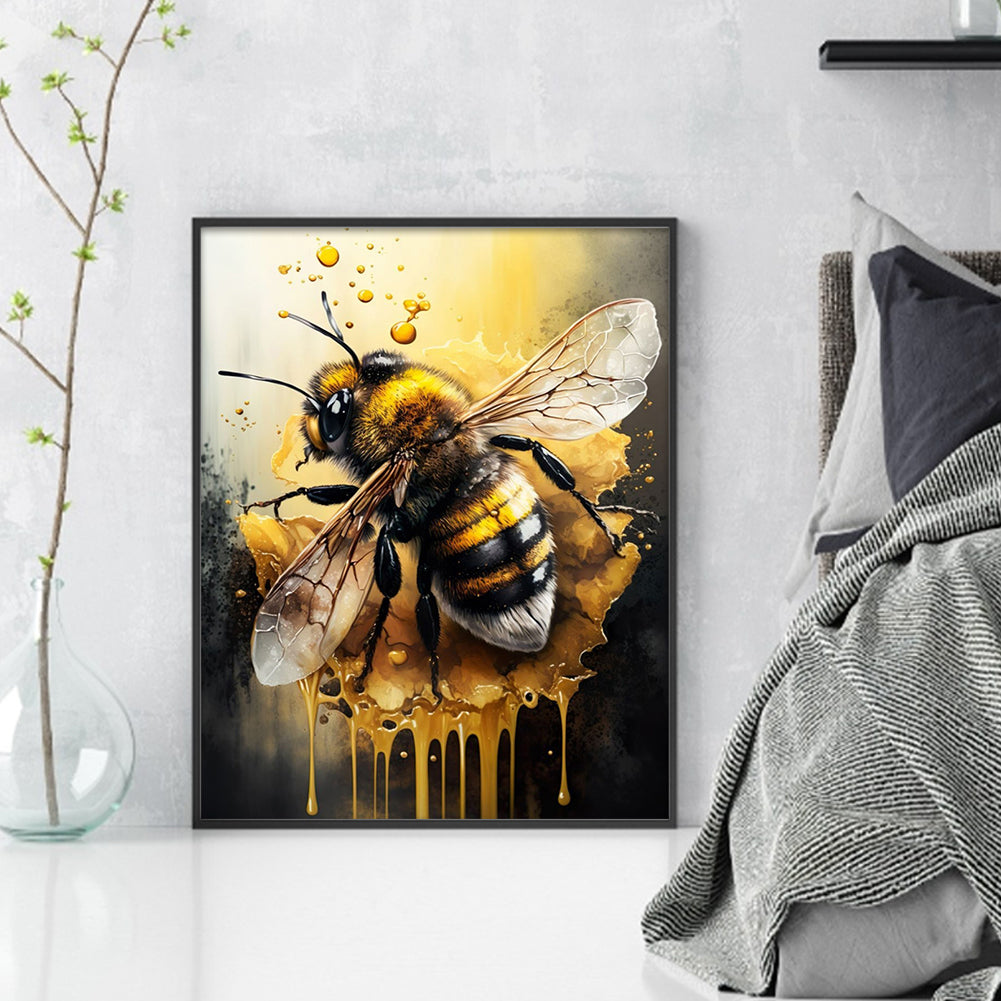 Bee - 11CT Stamped Cross Stitch 40*50CM