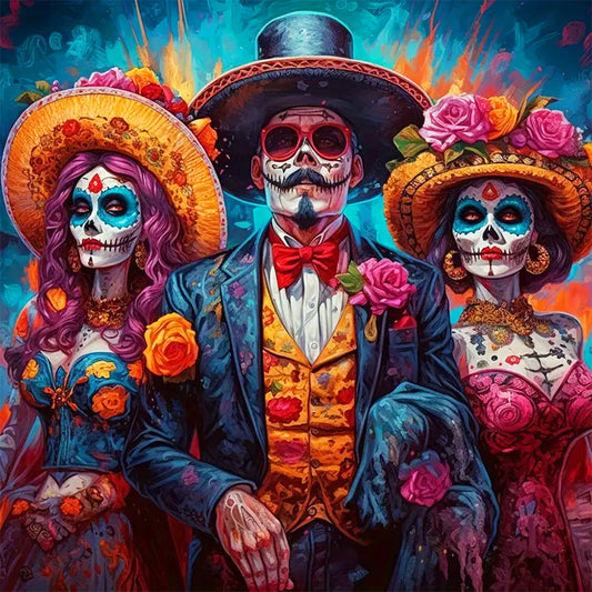 Halloween Masquerade - Full Round Drill Diamond Painting 30*30CM