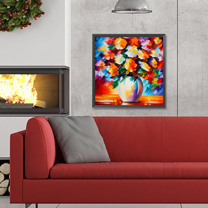 Oil Paint Element Flower - Full Round Drill Diamond Painting 30*30CM