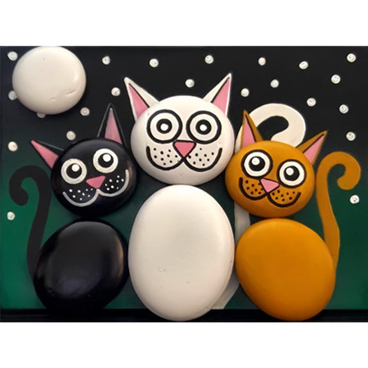 Cat - Full Round Drill Diamond Painting 40*30CM