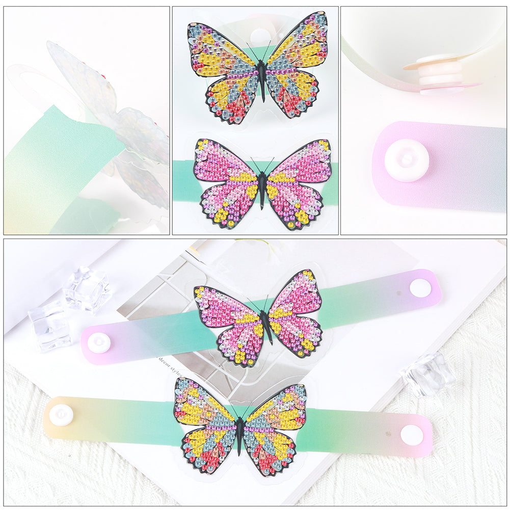 Butterfly Diamond Painting Wristbands Diamond Painting Bracelet for Kids (#4)