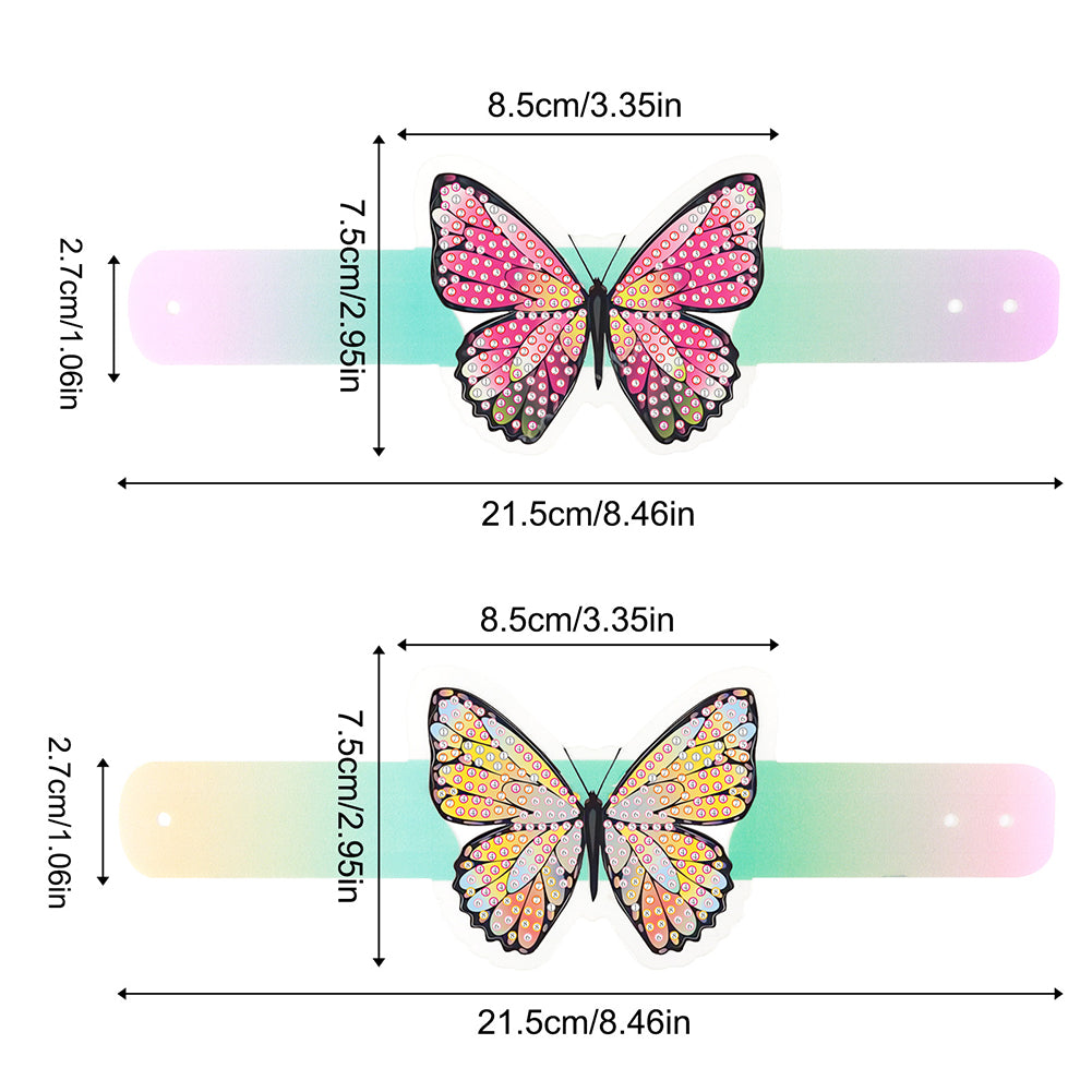 Butterfly Diamond Painting Wristbands Diamond Painting Bracelet for Kids (#4)