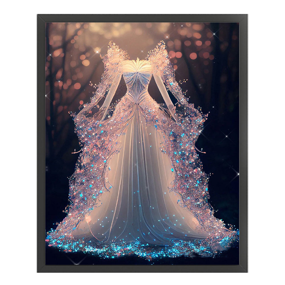Crystal Dress - 11CT Stamped Cross Stitch 40*50CM