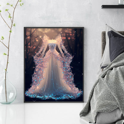 Crystal Dress - 11CT Stamped Cross Stitch 40*50CM