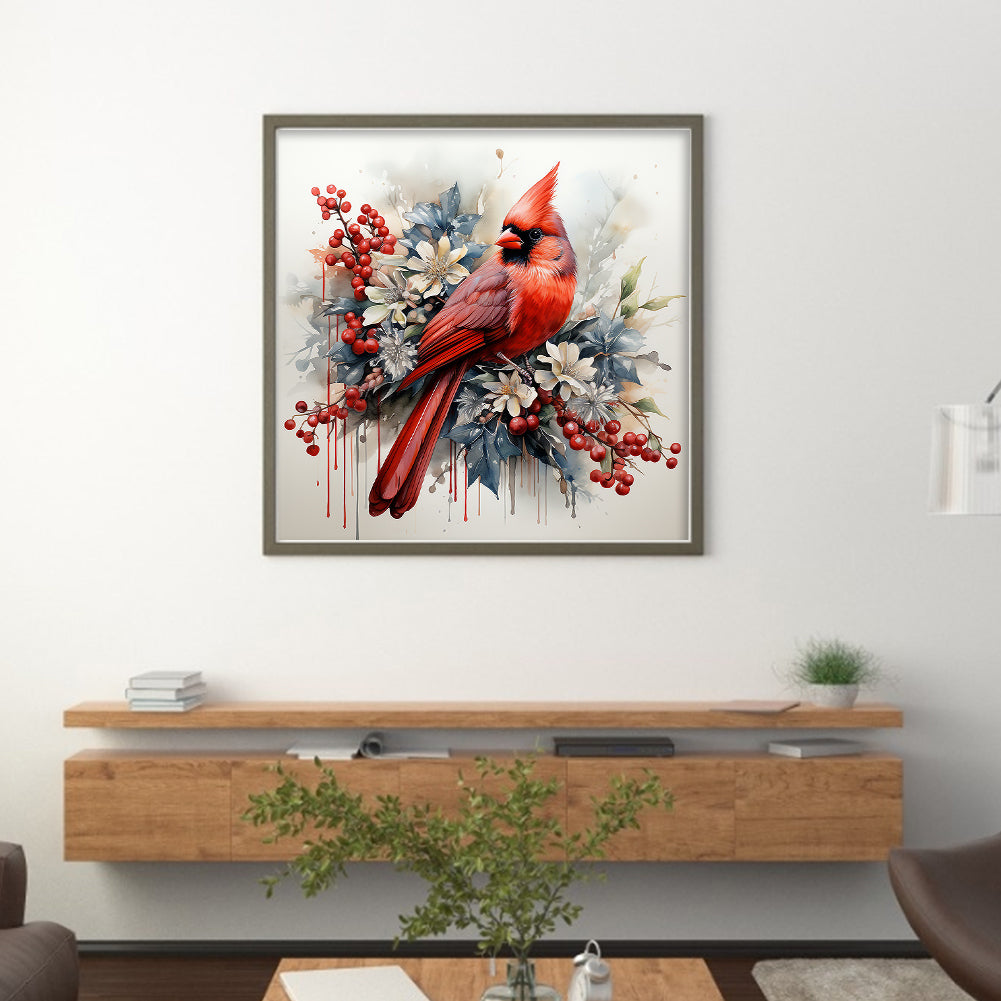Cardinal - 11CT Stamped Cross Stitch 40*40CM