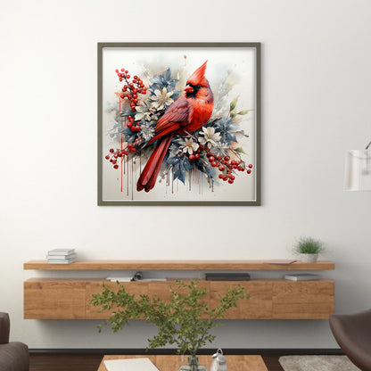 Cardinal - 11CT Stamped Cross Stitch 40*40CM